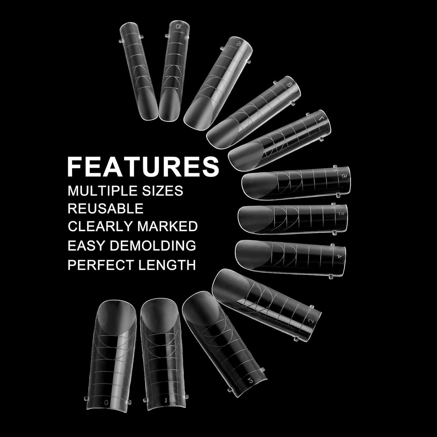 Dual Nail Forms Square 120 Pcs