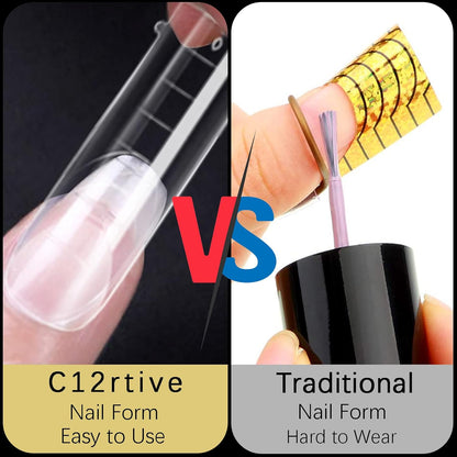 Dual Nail Forms Square 120 Pcs
