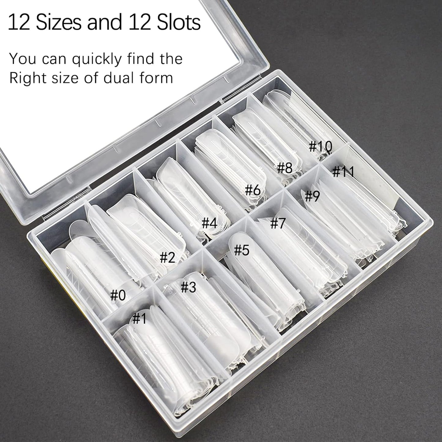 Dual Nail Forms Square 120 Pcs