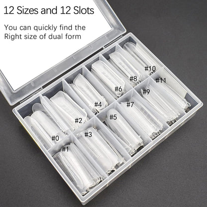 Dual Nail Forms Square 120 Pcs