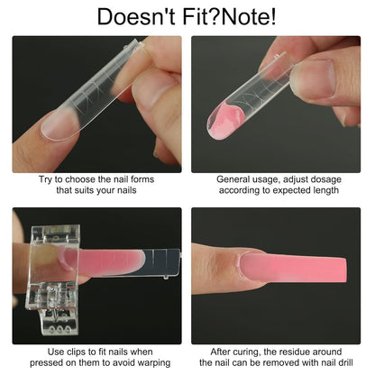 Dual Nail Forms Square 120 Pcs