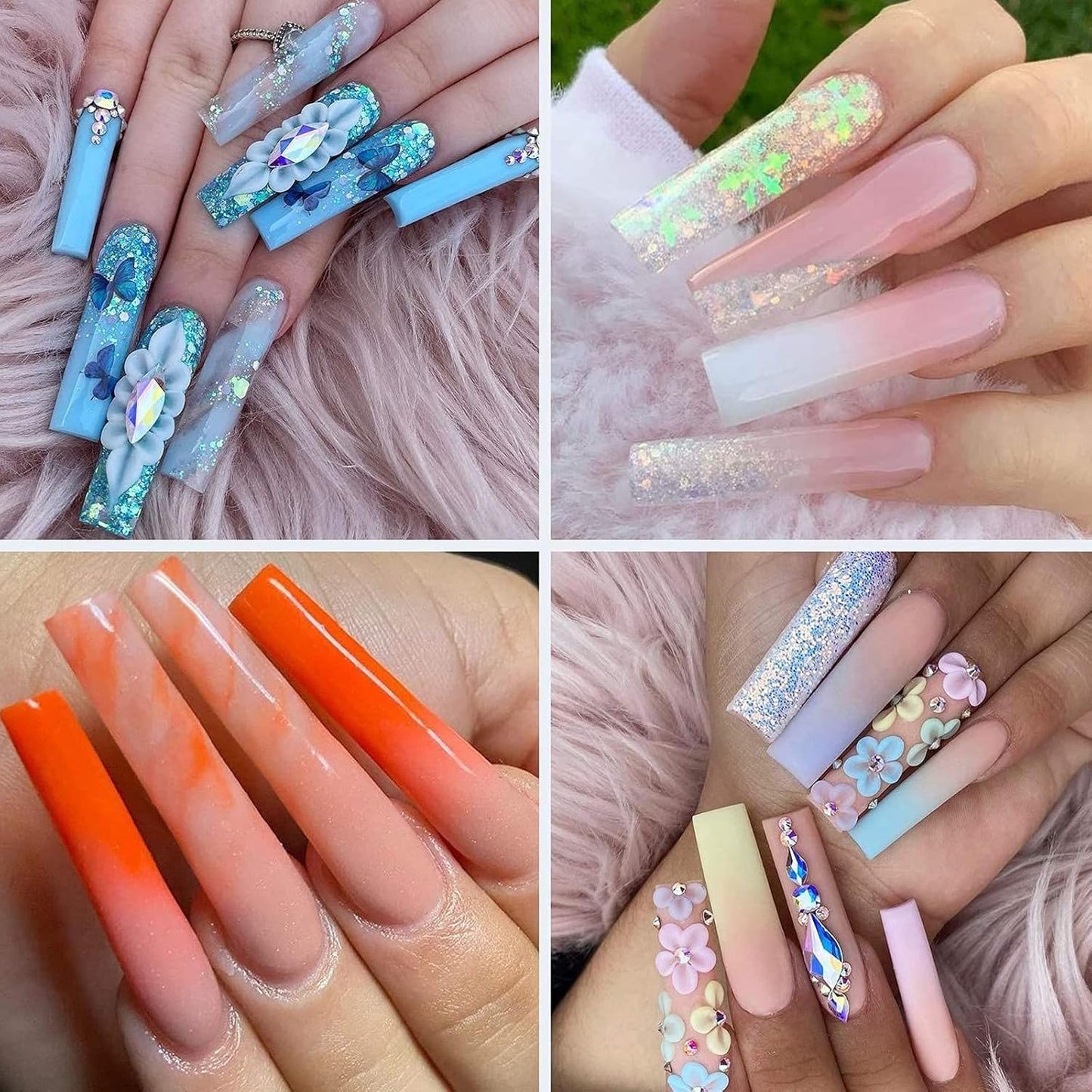 Dual Nail Forms Square 120 Pcs