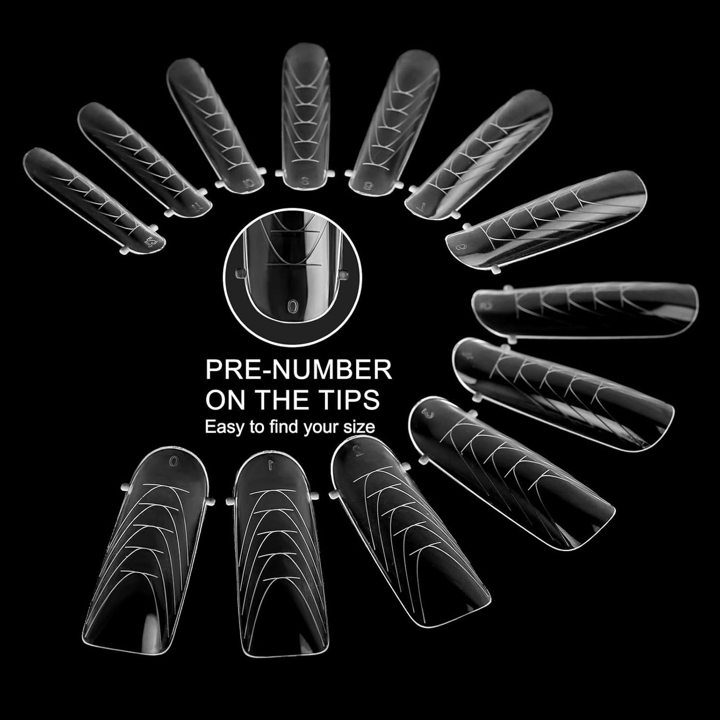 Dual Nail Forms Flat Oval 120Pcs