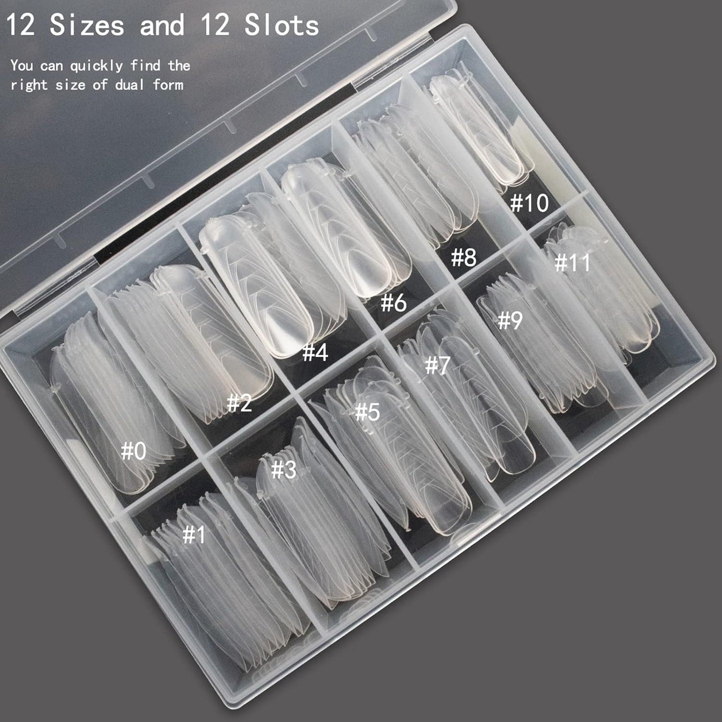 Dual Nail Forms Flat Oval 120Pcs