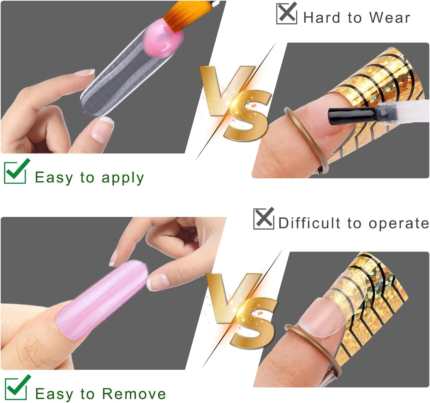 Dual Forms Full Cover Nail Tips 120Pcs