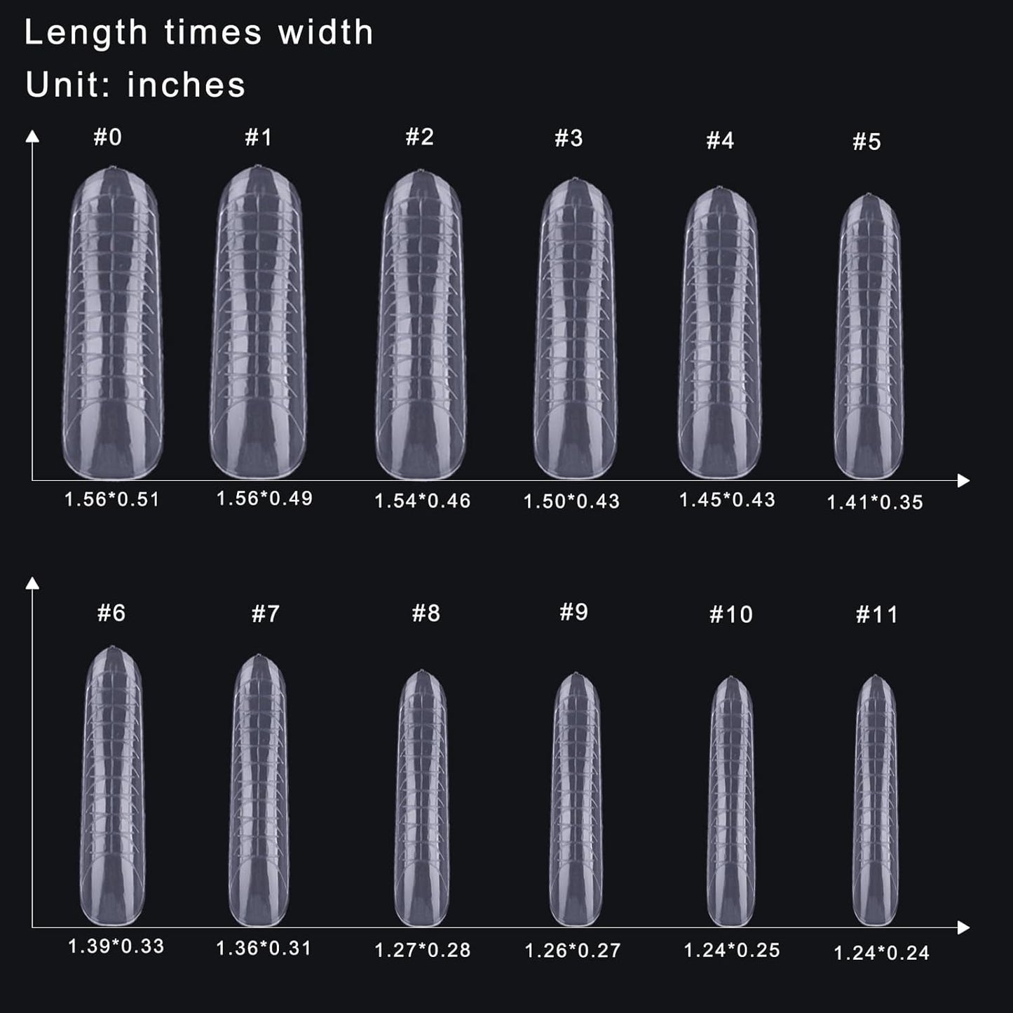 Dual Forms Full Cover Nail Tips 120Pcs