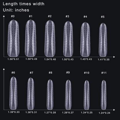 Dual Forms Full Cover Nail Tips 120Pcs