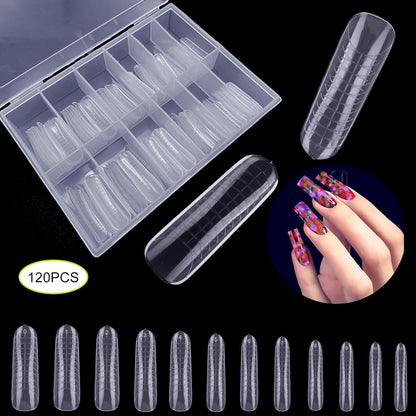 Dual Forms Full Cover Nail Tips 120Pcs