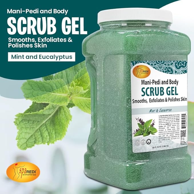 SpaREDI- Pedicure Peppermint Gel Scrub(32oz)
