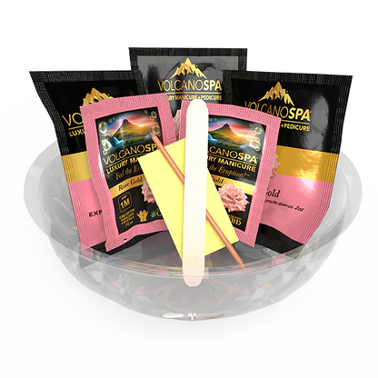 VOLCANO SPA LUXURY MANICURE IN A BOWL | ROSE GOLD