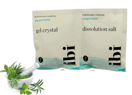 IBI Pedi Spa 2 Packets Peppermint Spa Gel, (1pcs)