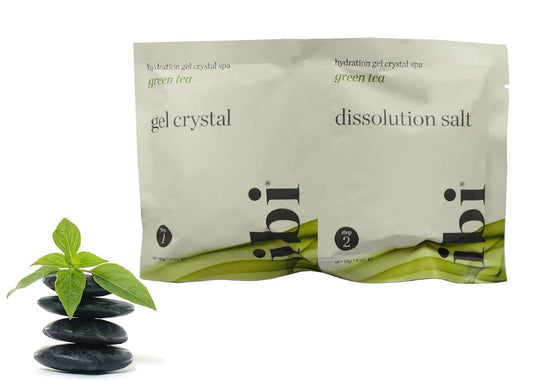 IBI Pedi Spa 2 Packets Green Tea Spa Gel, (1pcs)
