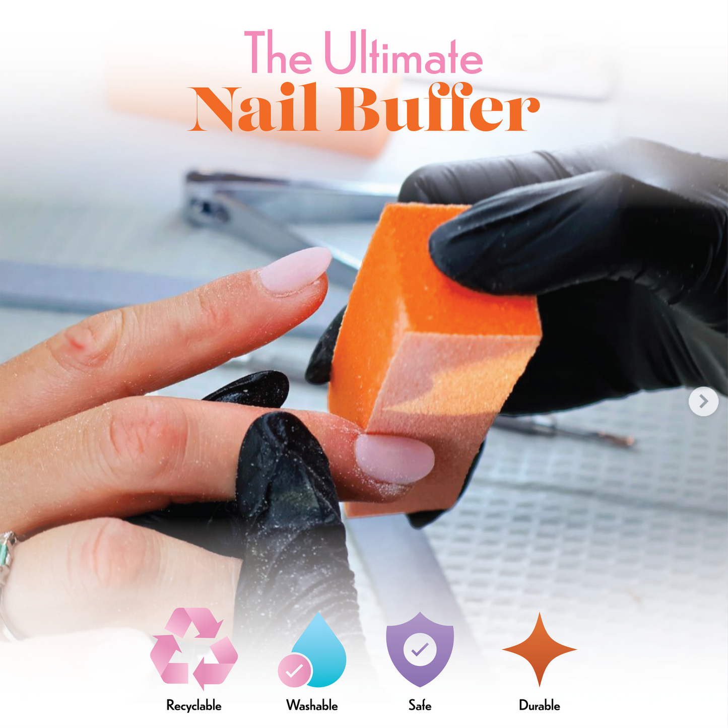 Small 2pcs package Orange & Black - 3 Way Buffer