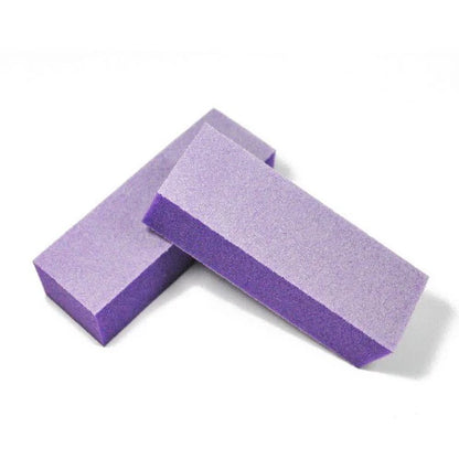 Disposable Nail Buffers Foam Sand Mini Nail File Block for Salon (White)