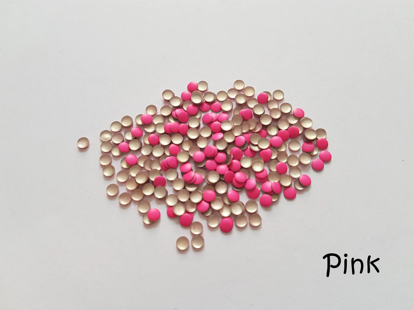 Nail Art Beads 0.02" Mini Metal 3D Caviar Nails Beads Circle,Square Bead with Curve back for Nail Art DIY Craft Decoration, Blue,Green,Purple,Pink