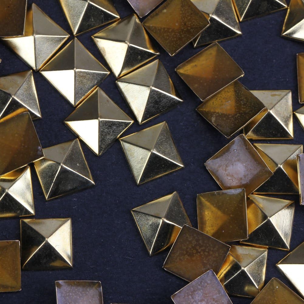 Bag Copper Gold Silver Star Moon/Metallic Seeds/Pyramid Studs Thin 3D Metal Nail Art Decoration DIY Manicure Accessory Patch Charm 1000PCS