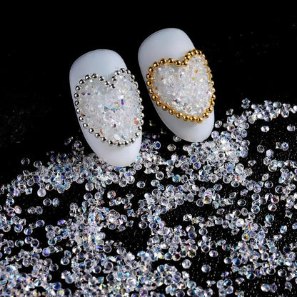 Gold & Silver Nail Art Metal Chain Bead Micro Nail Line Acrylic Tips DIY Decoration Nail Charms for Nails Metal Ball Chains Caviar Beads for Nails Beads Chains Accessories 1pcs