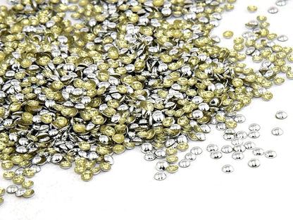 The Design Cart Silver Dome Hotfix Rhinestones (4 mm) (220 Grams) for Embellishing Apparels, Handbags, Art abnd Craft Supplies