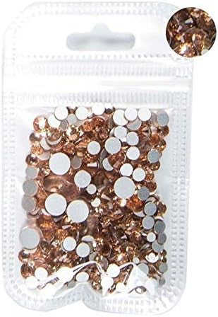 Diamond Rose Gold Rhinestone mixed sizes of 1440pcs