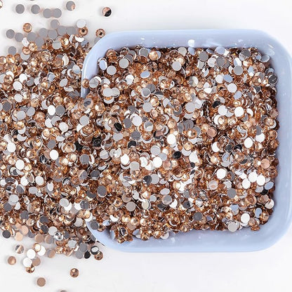 Diamond Crystal Rose Gold Rhinestones SS8-(1440pcs)