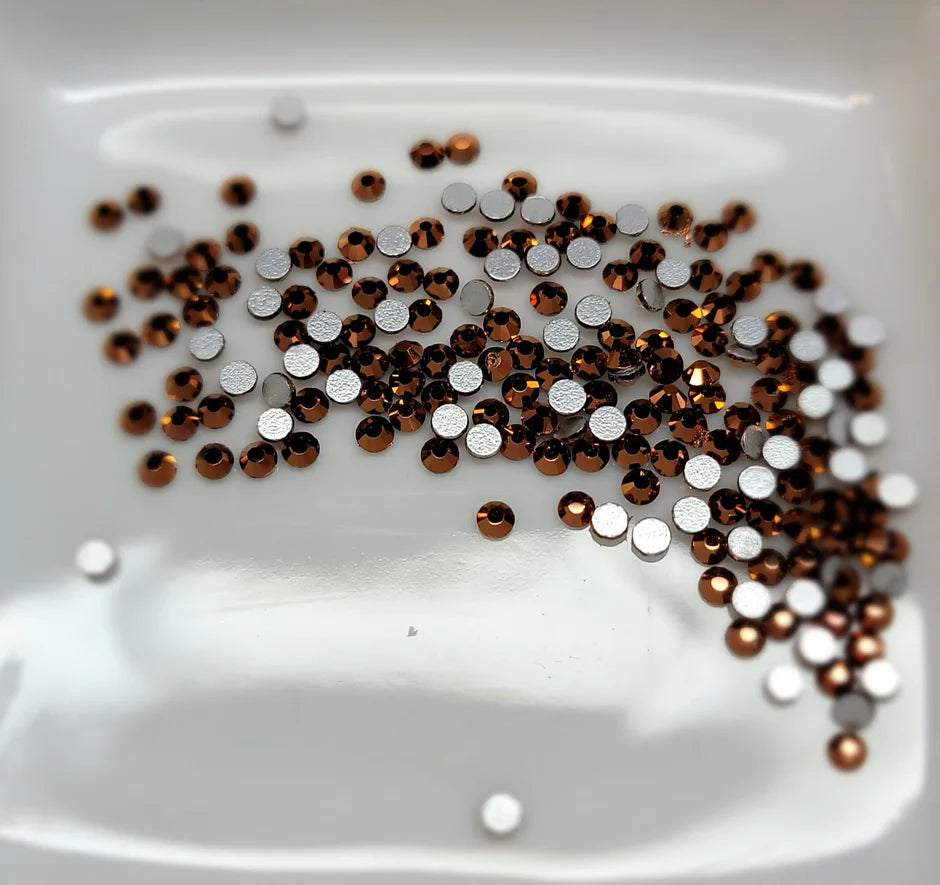 Diamond Crystal Rose Gold Rhinestones SS8-(1440pcs)