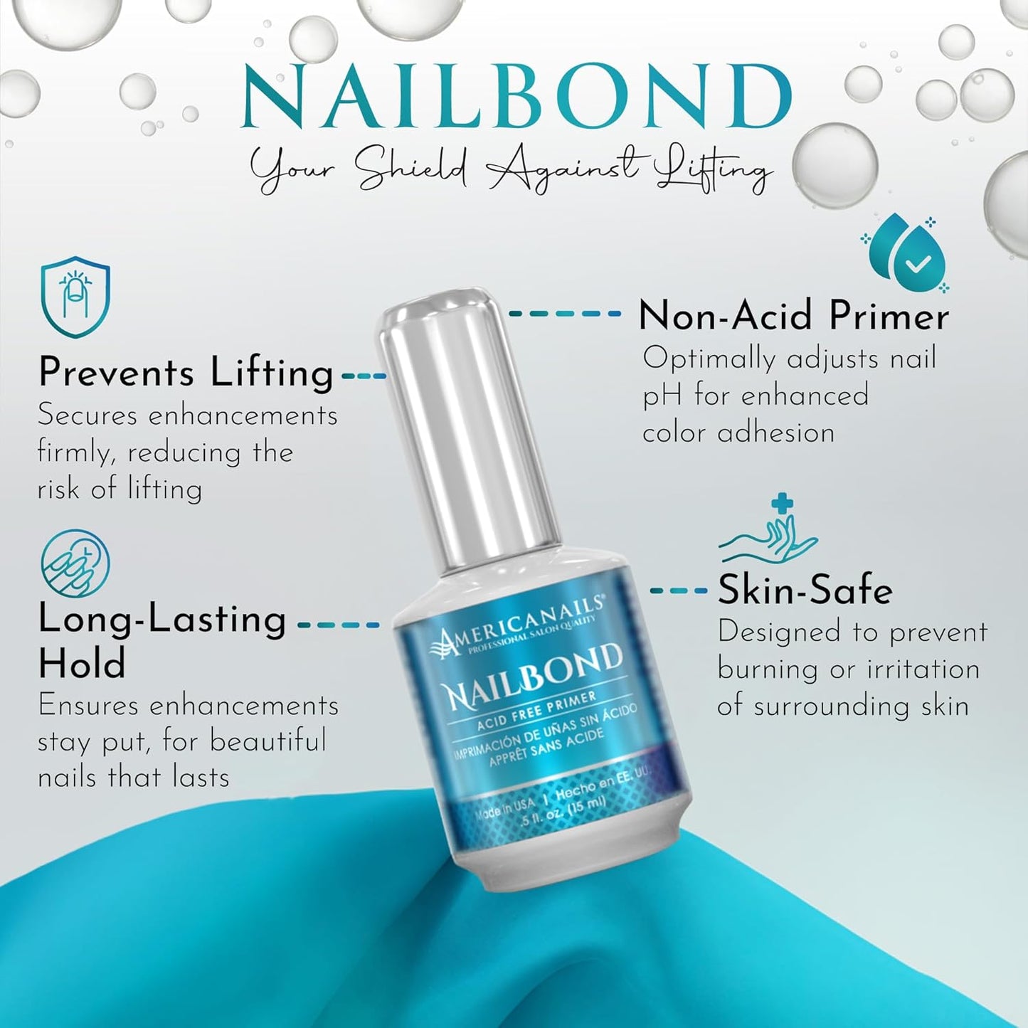 Americanails Nail Prep Duo, NailDry Dehydrator & Acid-Free Primer
