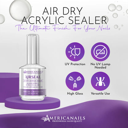 Americanails-AirSeal Air Dry Acrylic Sealer .5oz