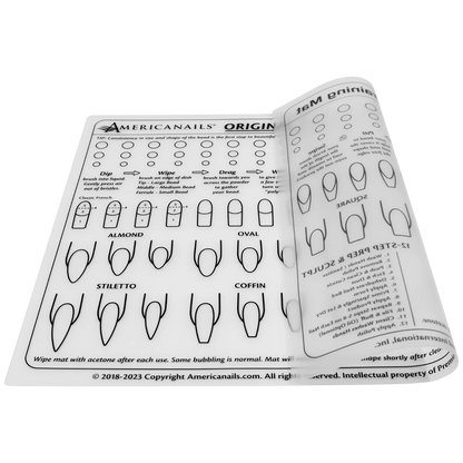 Americanails-Silicone Acrylic Application Nail Tech Training Mat