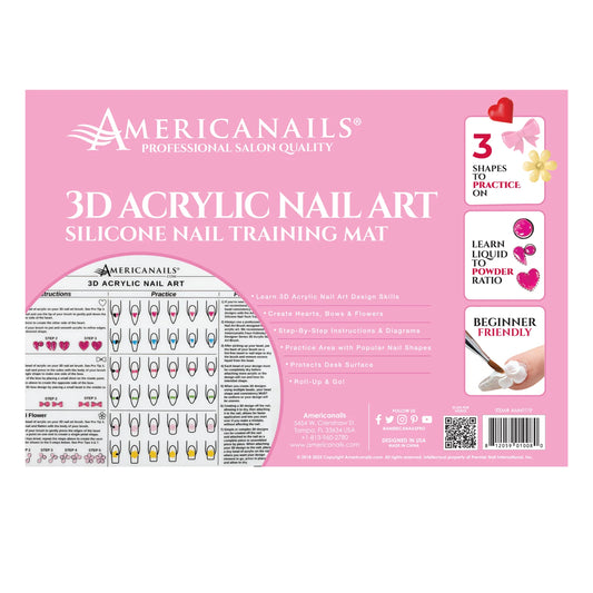 Americanails-Silicone 3D Acrylic Nail Art Training Mat
