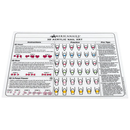 Americanails-Silicone 3D Acrylic Nail Art Training Mat