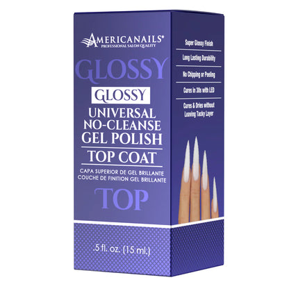 Americanails No-Cleanse Gel Polish Top Coat | Glossy .5oz