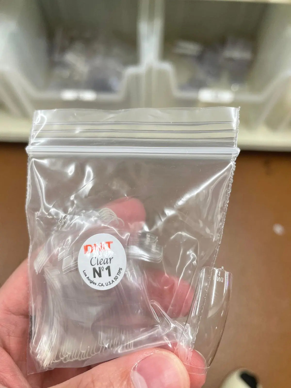 DND NAIL TIPS CLEAR 1PK - SIZE 1/50pcs