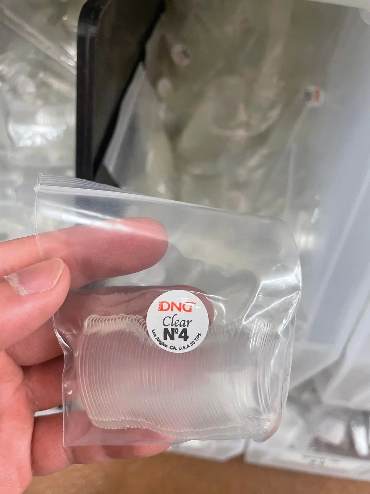 DND NAIL TIPS CLEAR 1PK - SIZE 4/50pcs