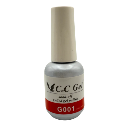 CnC Gel Polish Matching Set – G001 Classic Red | 15ml