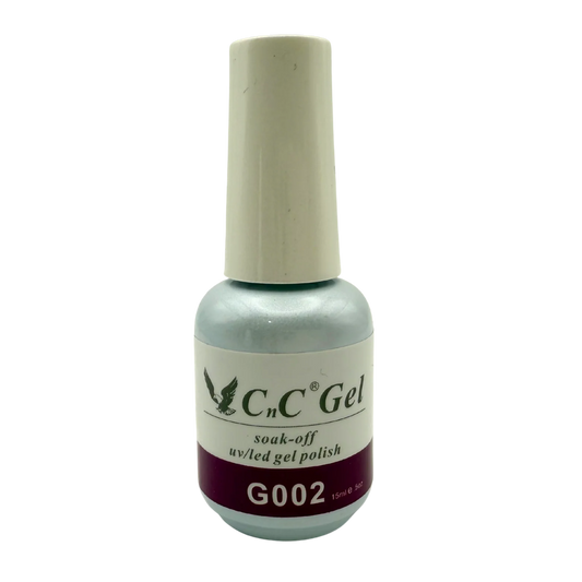 CnC Gel Polish Matching Set– G002 Deep Plum | 15ml