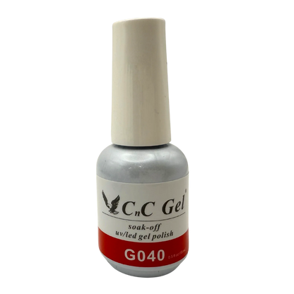 CnC Gel Polish Matching Set – G040 Crimson Red | 15ml