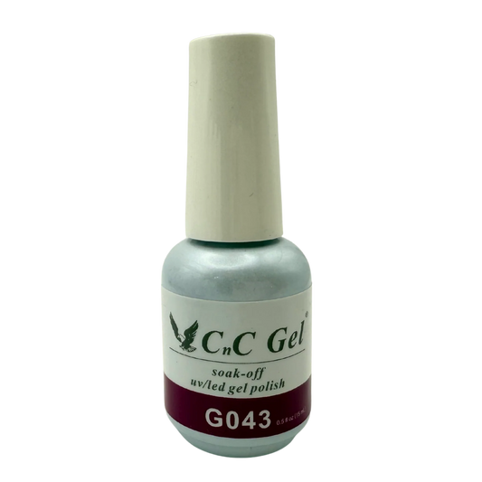 CnC Gel Polish Matching Set – G043 Wine Plum | 15ml