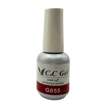 CnC Gel Polish Matching Set– G055 Cherry Maroon | 15ml