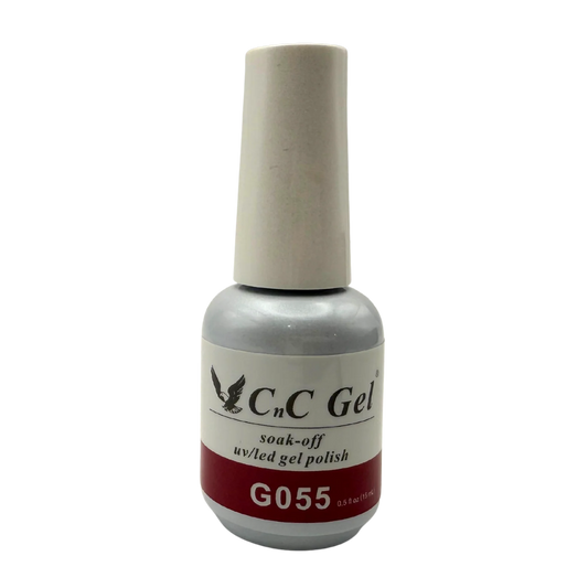 CnC Gel Polish Matching Set– G055 Cherry Maroon | 15ml
