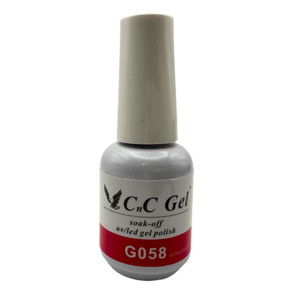 CnC Gel Polish Matching Set– G058 Signal Red | 15ml