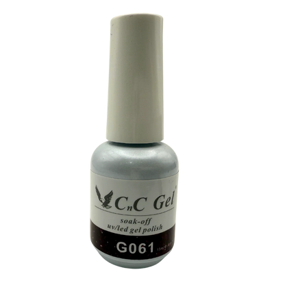 CnC Gel Polish Matching Set – G061 Black Sparkle | 15ml