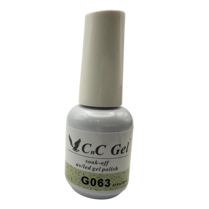 CnC Gel Polish Matching Set – G063 Mint Glitter | 15ml