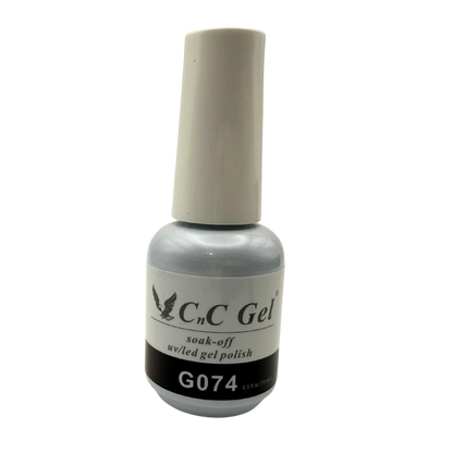 CnC Gel Polish Matching Set– G074 Jet Black | 15ml