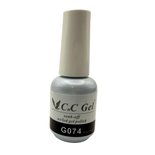 CnC Gel Polish Matching Set– G074 Jet Black | 15ml