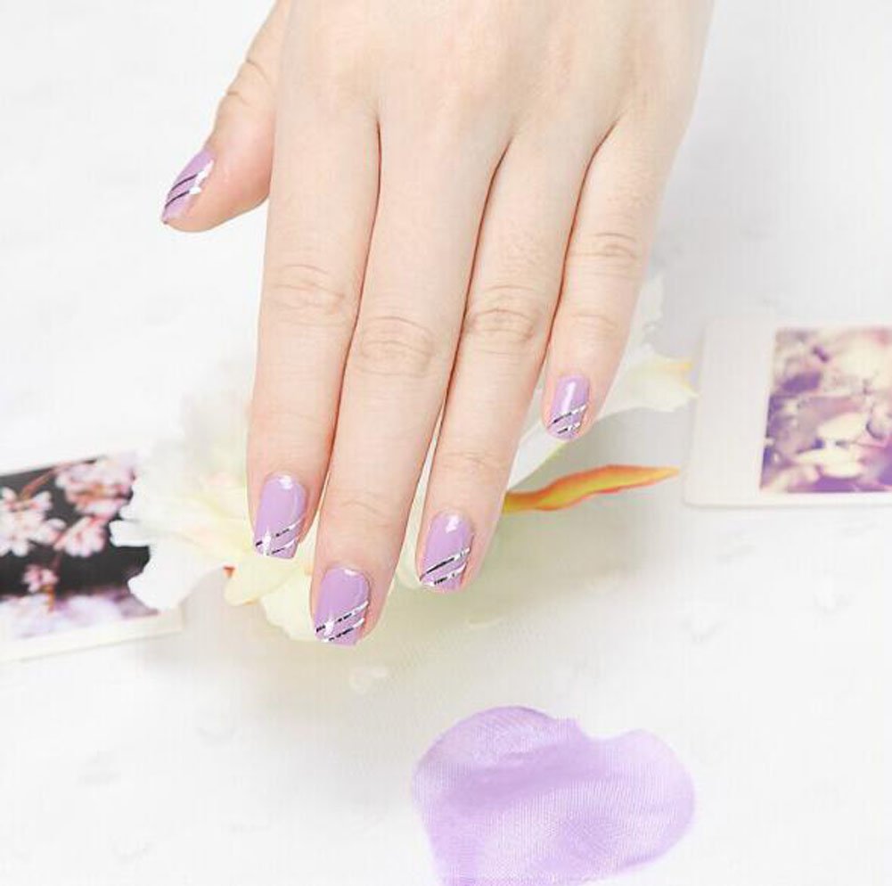 Thin Tinsel Different Color Nail Art Self-Adhesive Pull Line - Decoration Sticker for DIY Nail Tip