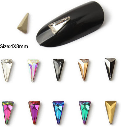 Rhinestone AB Arrows 8mm (Unicorn Lab Rhinestones)