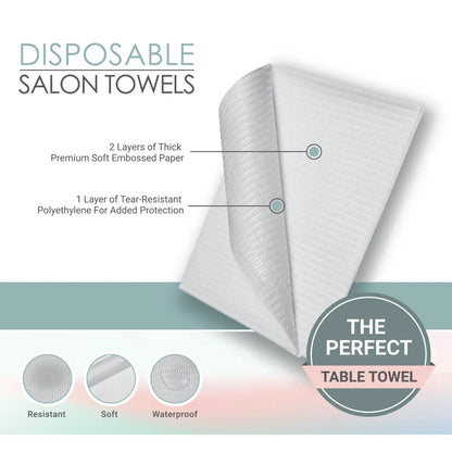 Americanails Disposable Salon Towels | White 60ct