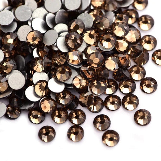 Diamond-Rhinestone Brown (Smoked Topaz glass) size 6 pack of 1440 pcs