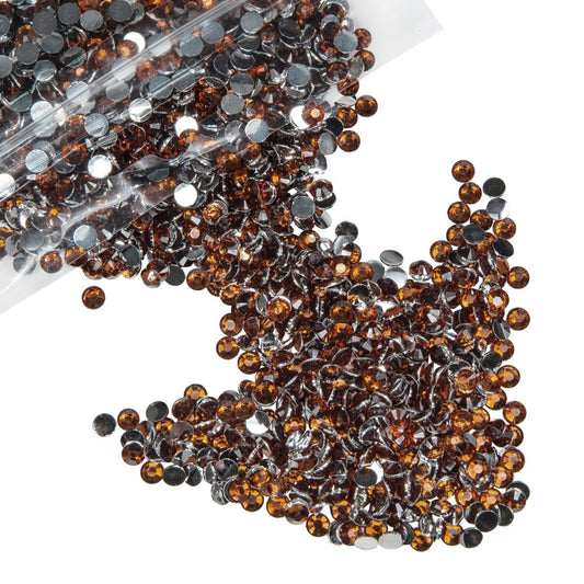 Brown Crystal Resin Rhinestones for Crafting SS20 Chocolate Flatback Stones Bulk Non-Hotfix Diamonds Crystals Gems Charms