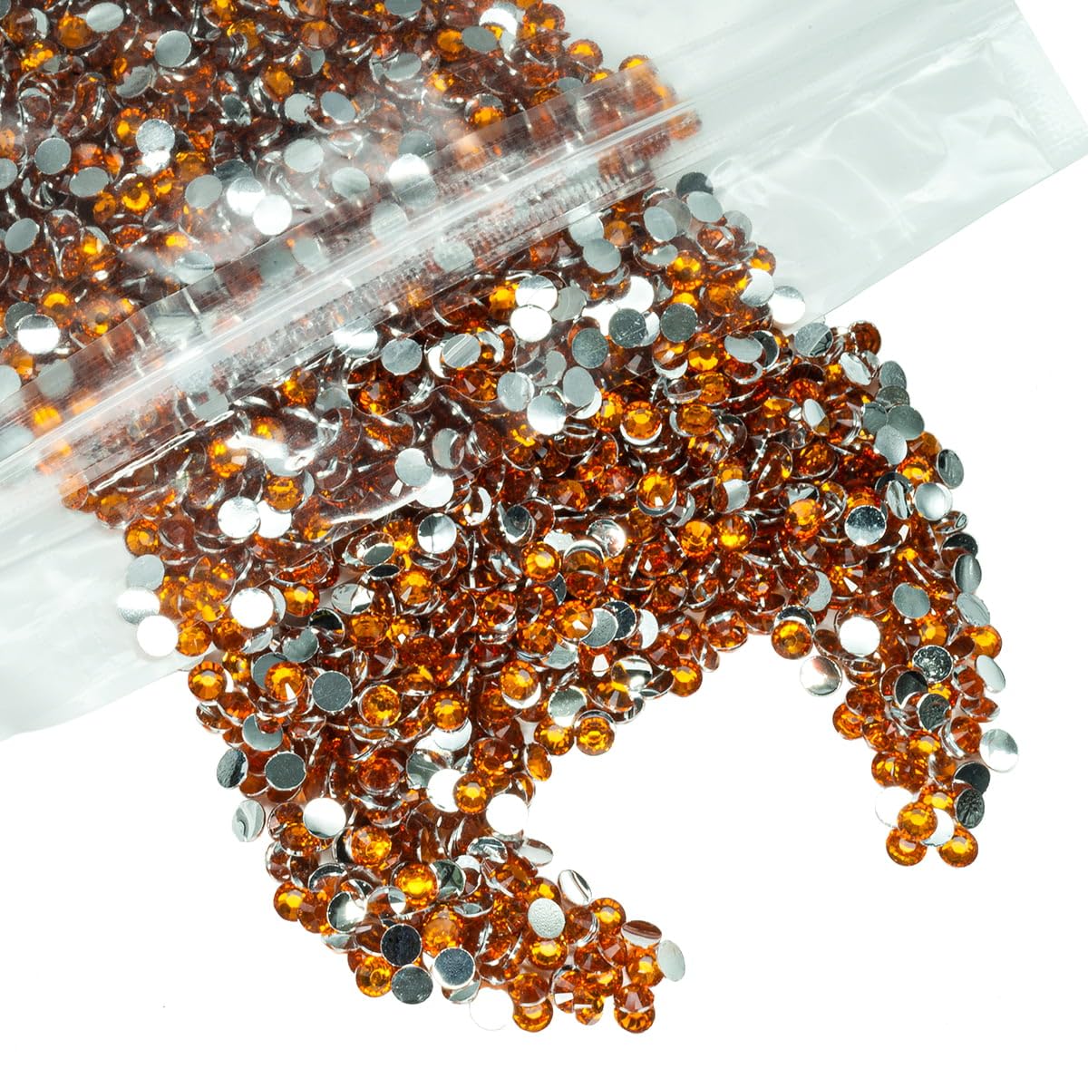 Diamond Orange Crystal Resin Rhinestones for Crafts Orange Yellow Flatback Rhinestones Bulk size 8 Non-Hotfix Orange Red Stones Diamonds Gems for Face Eyes Makeup Tumblers Bottles DIY Crafts 4mm